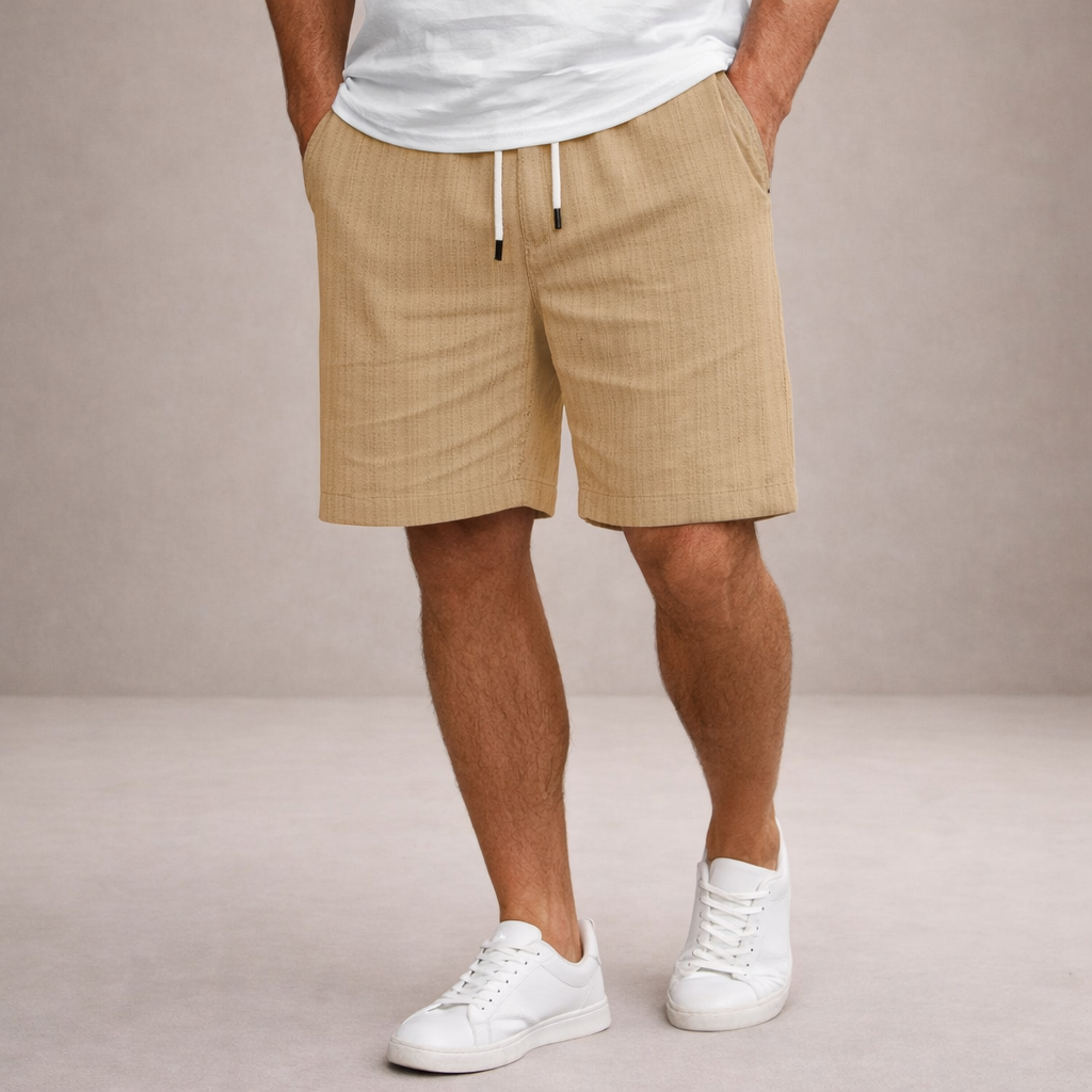 Korte Broek Heren Linnen Regular Fit Ademend Zomer Casual