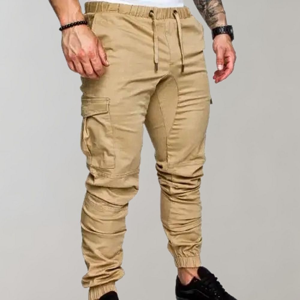 Cargo Broek Heren Casual Comfortabel Elastische Taille