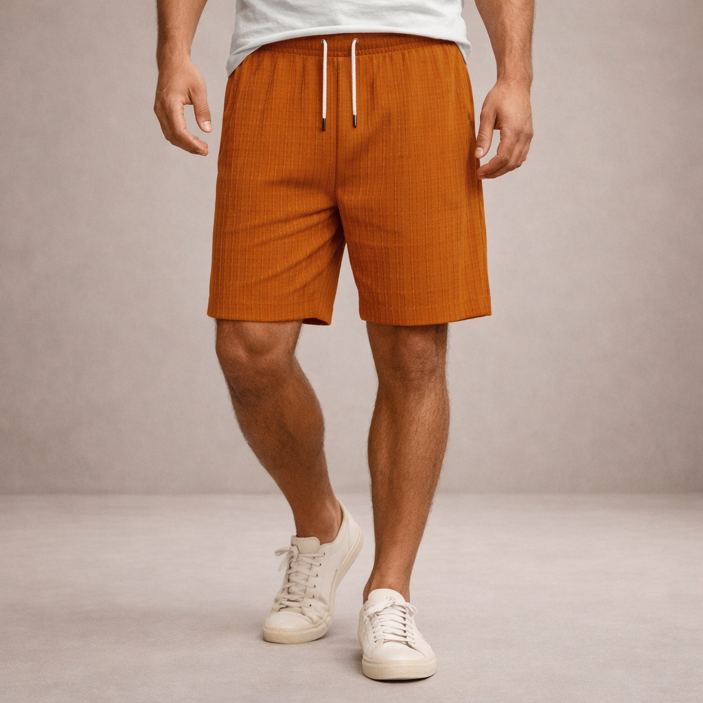 Korte Broek Heren Linnen Regular Fit Ademend Zomer Casual