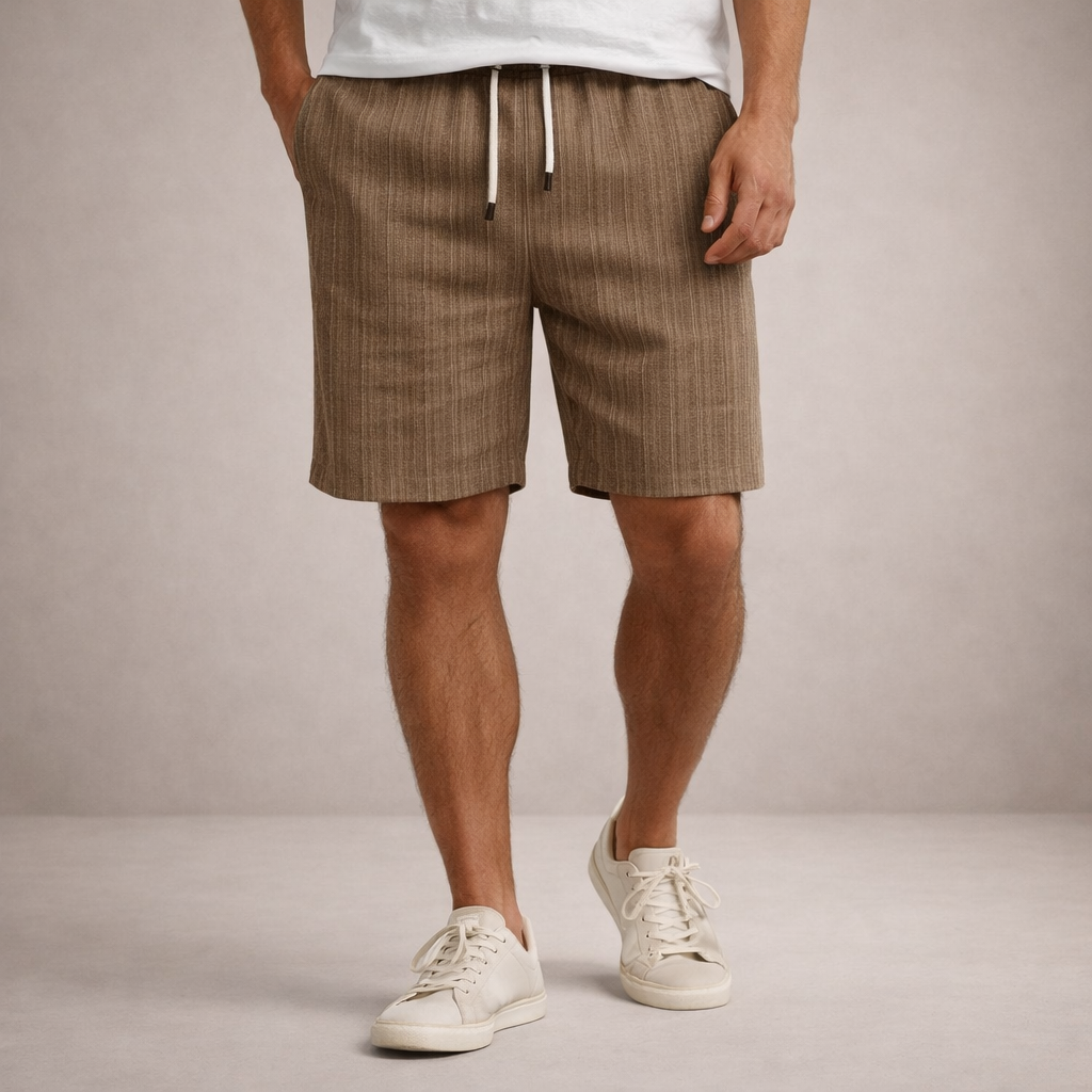 Korte Broek Heren Linnen Regular Fit Ademend Zomer Casual