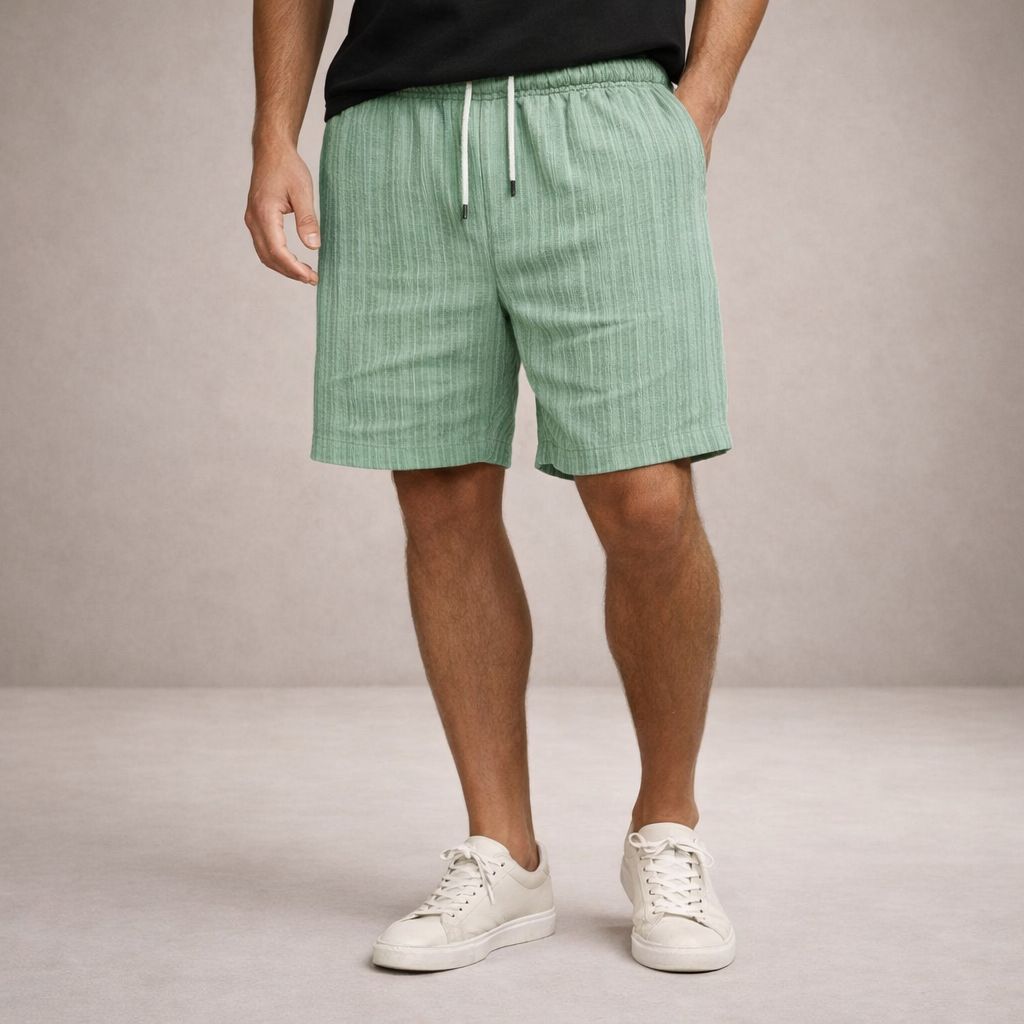 Korte Broek Heren Linnen Regular Fit Ademend Zomer Casual
