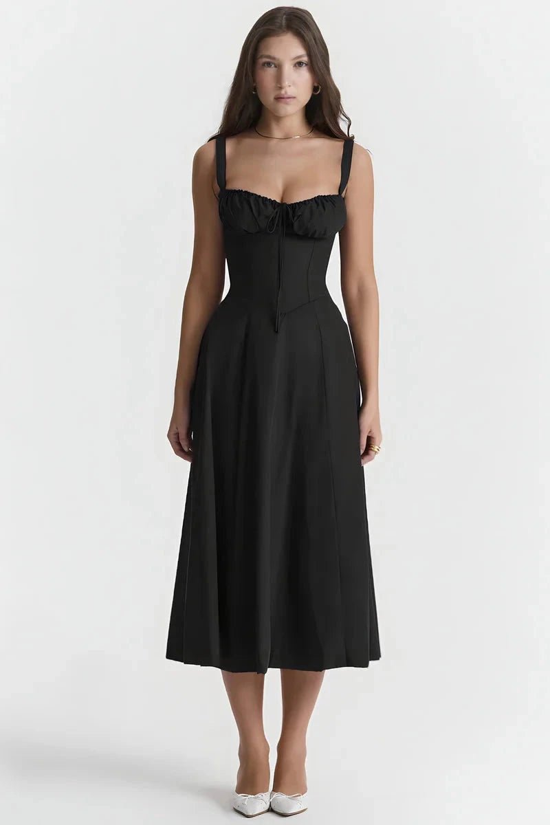 Jurk Dames Corset Lange Mouw Zomer Party Strand Casual