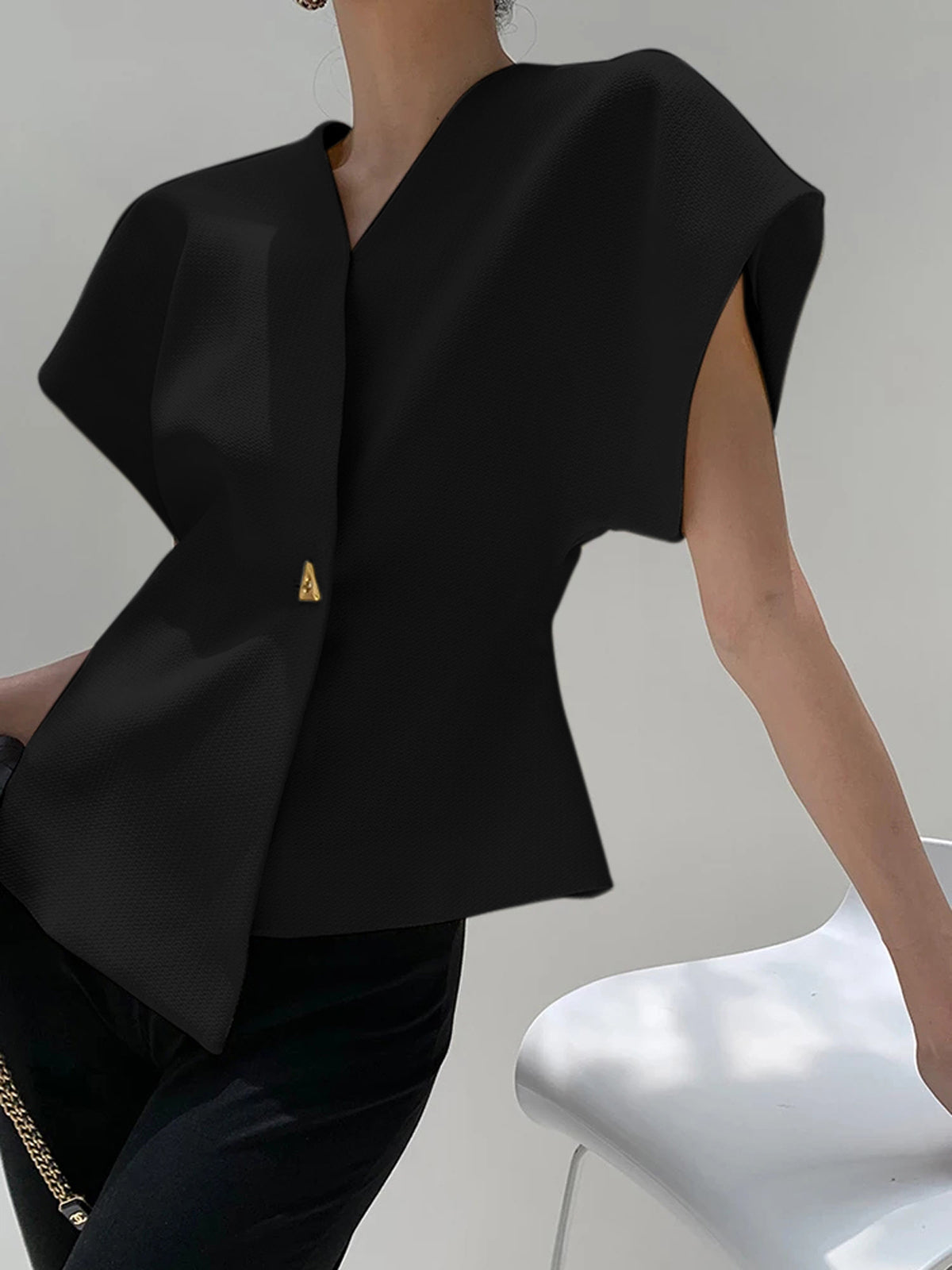 V-Hals Top Dames Elegant Casual Formeel